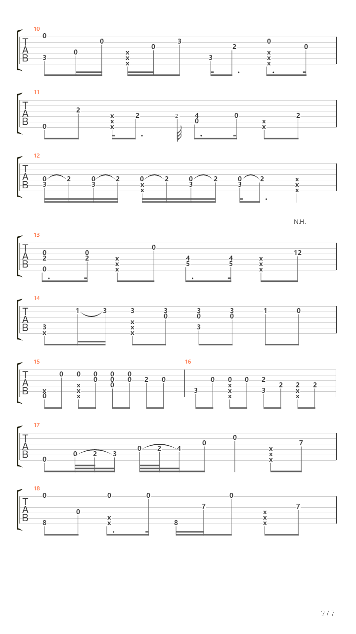 Setting Fires吉他谱