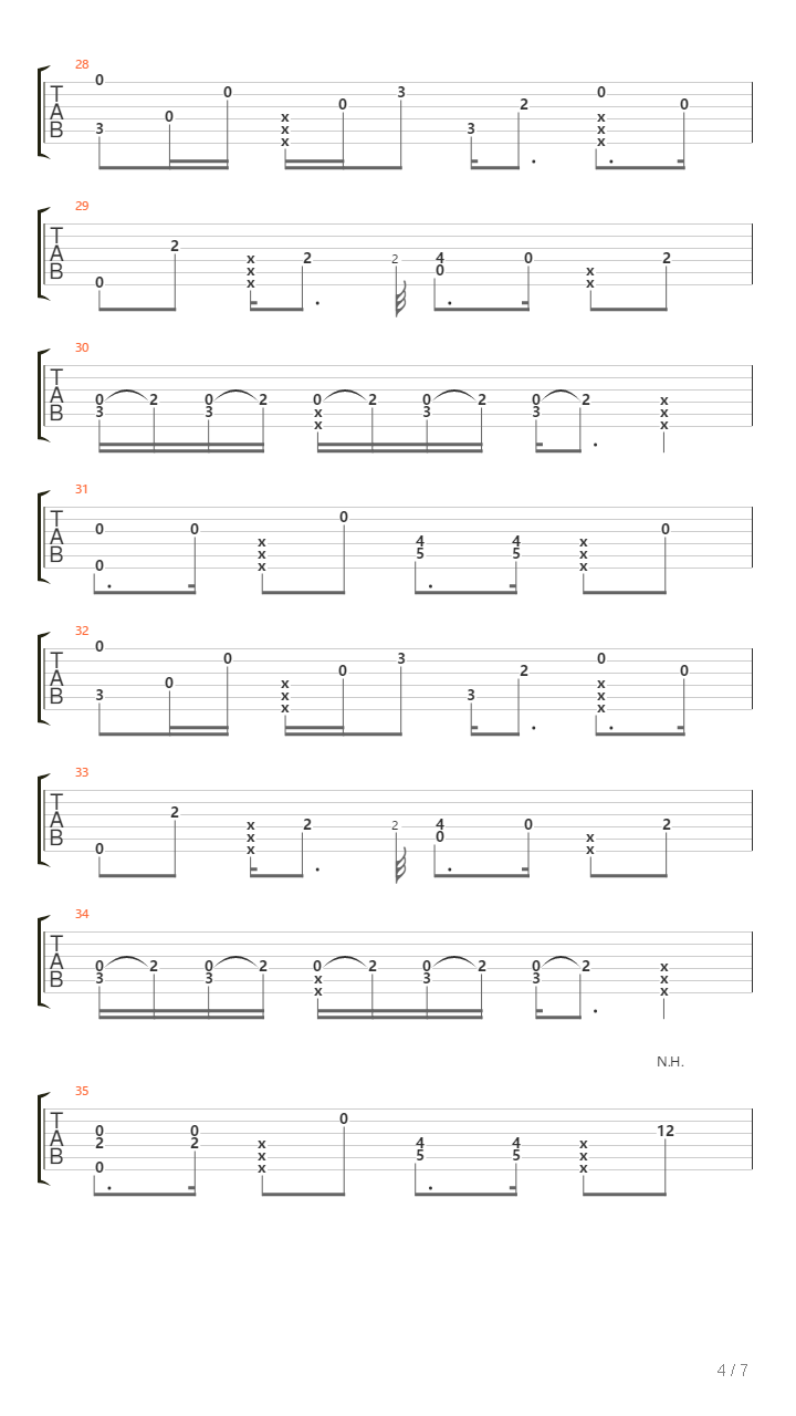 Setting Fires吉他谱