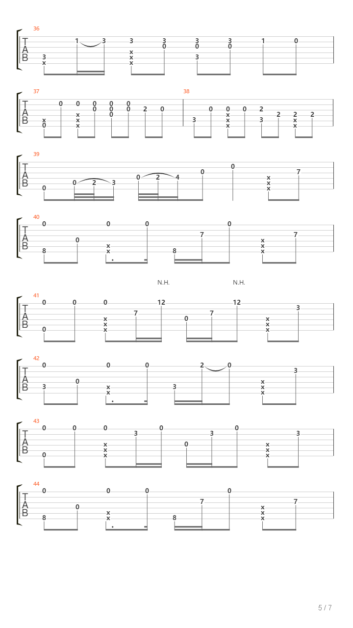 Setting Fires吉他谱