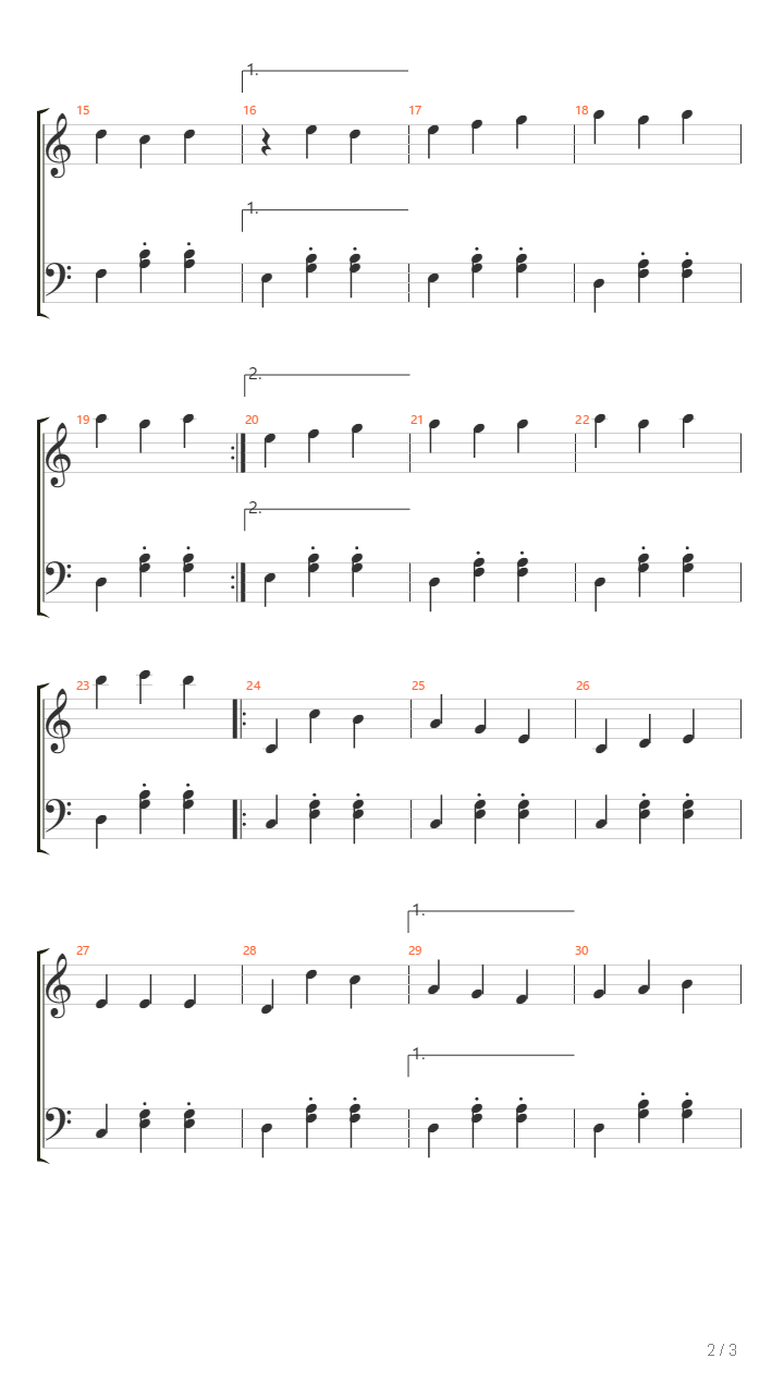 Waltz 1 In C Major吉他谱