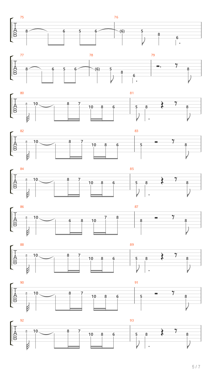 Car Race吉他谱