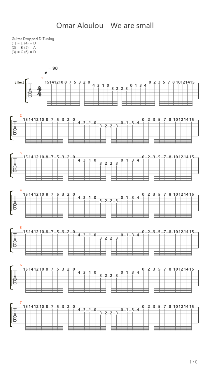 We Are Small吉他谱