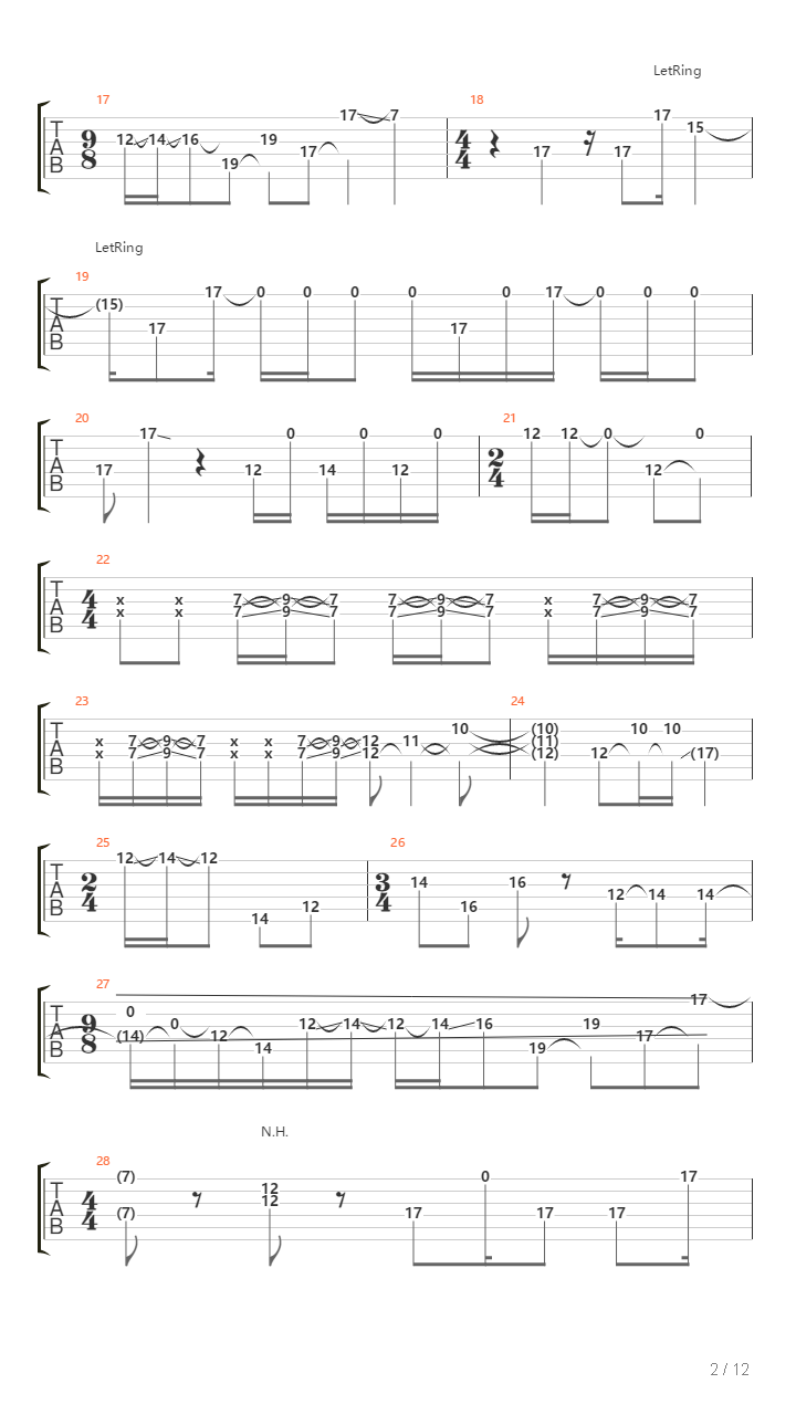 Later吉他谱