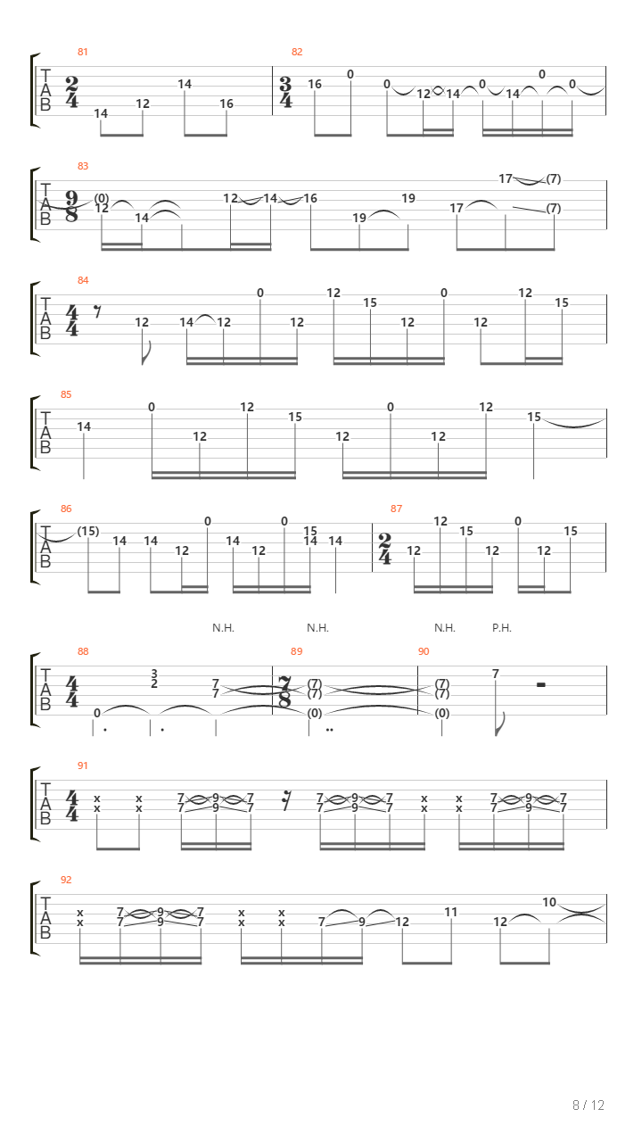 Later吉他谱