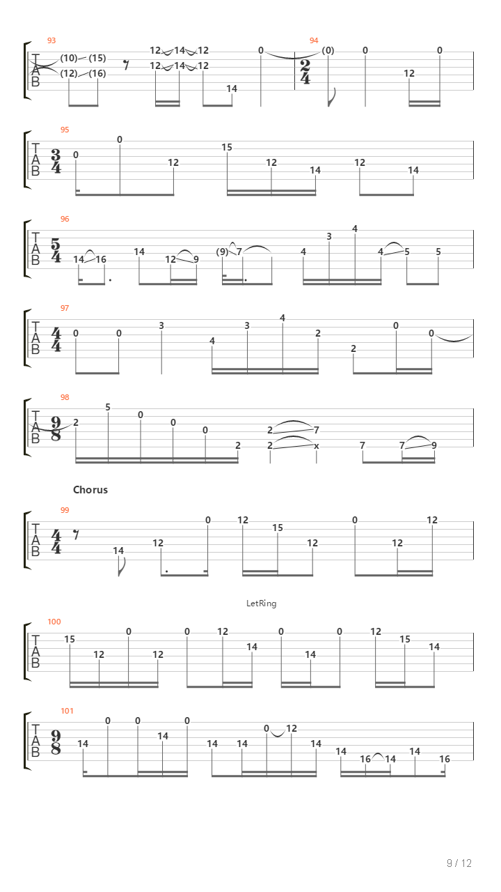 Later吉他谱