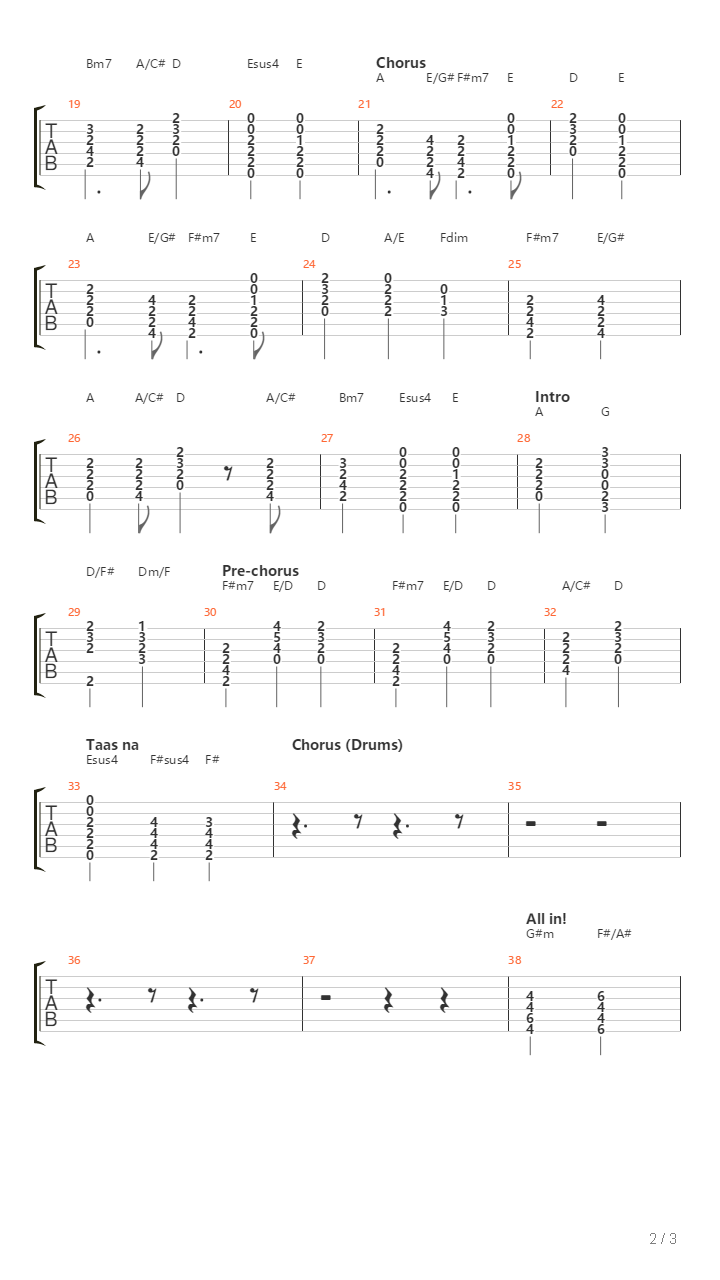 Complete吉他谱