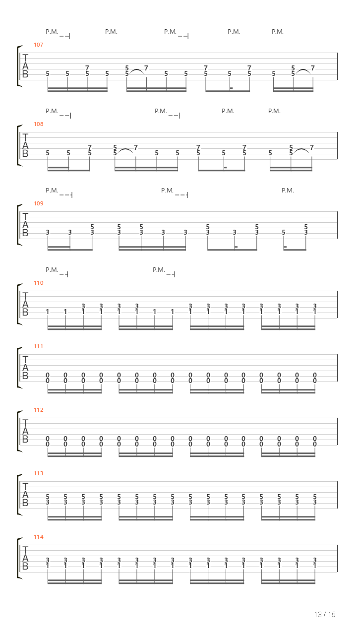 The Pulse Of The Dead吉他谱