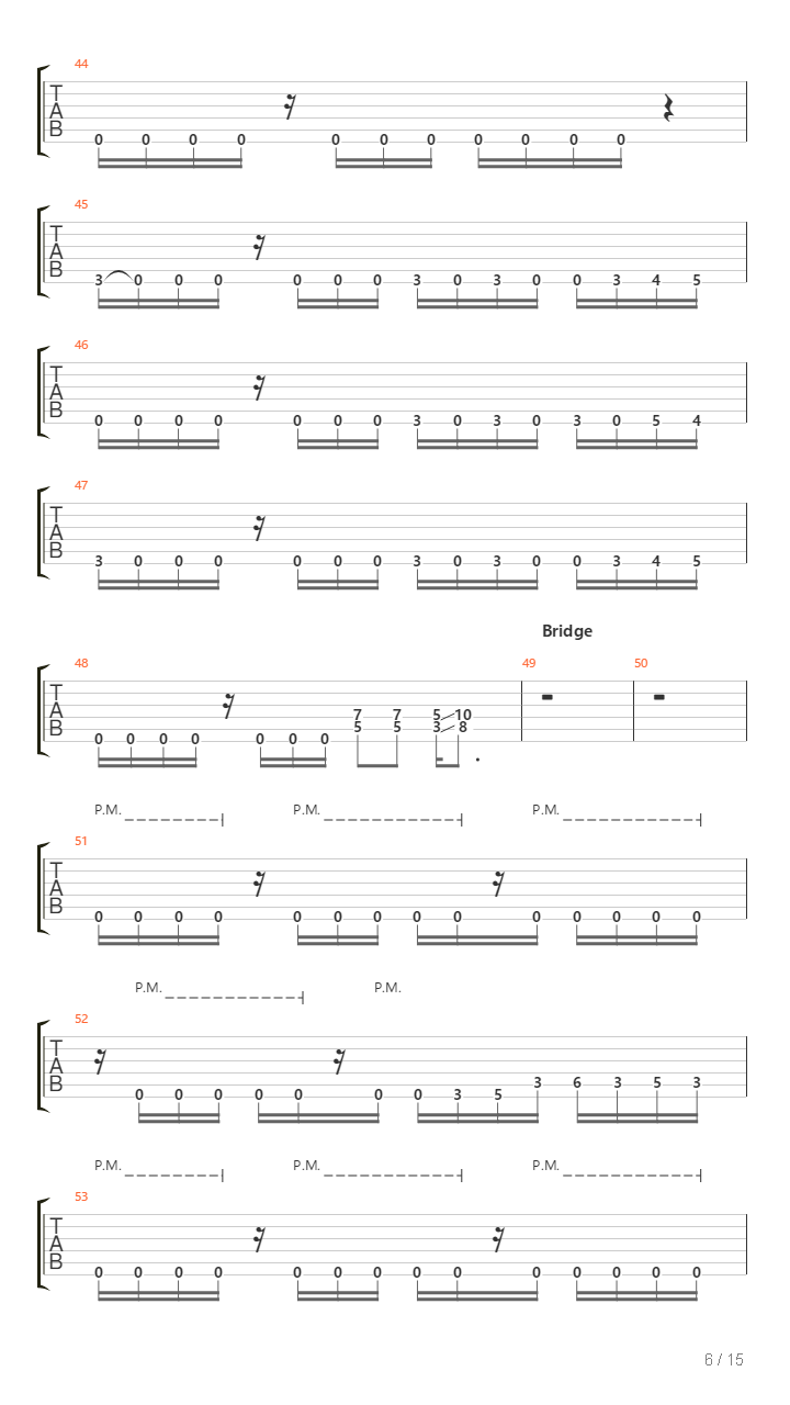 The Pulse Of The Dead吉他谱