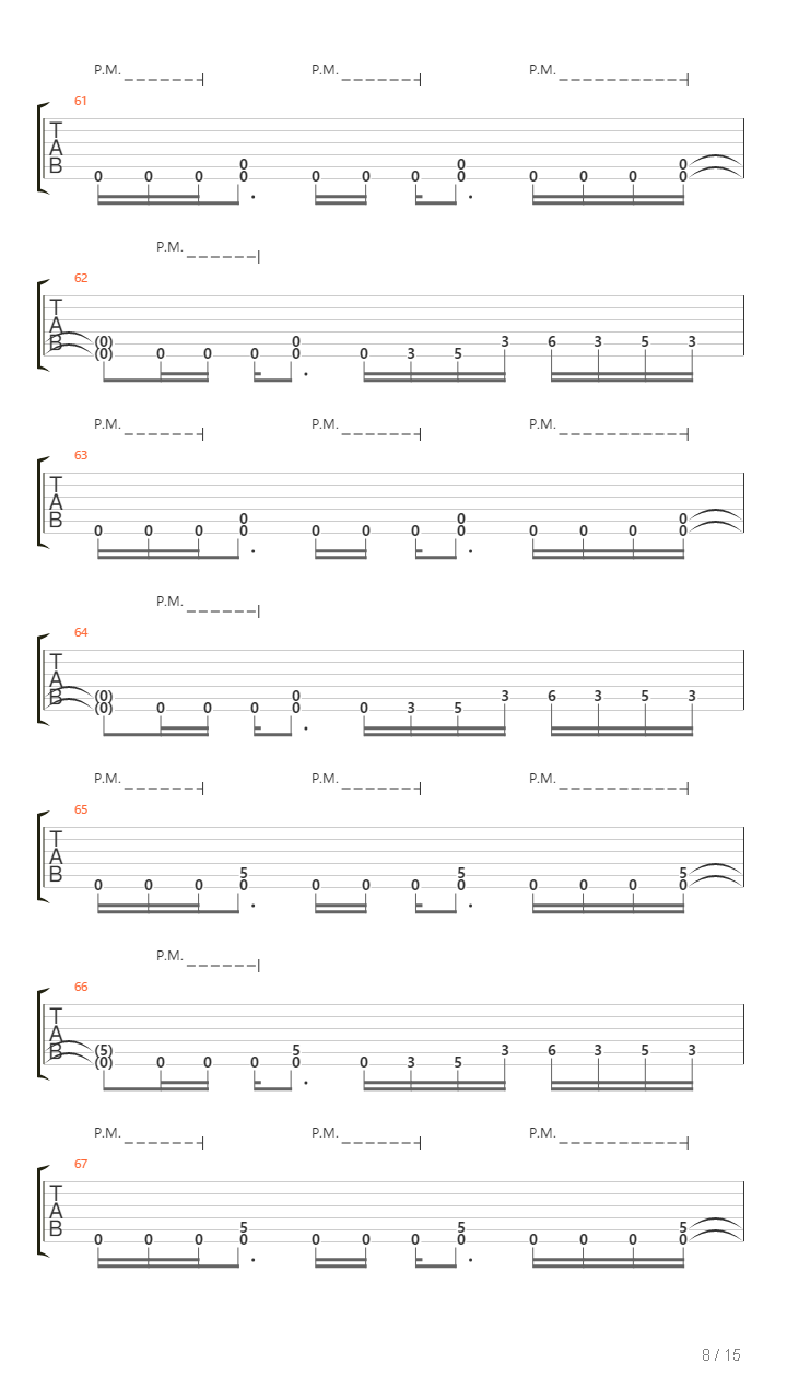 The Pulse Of The Dead吉他谱