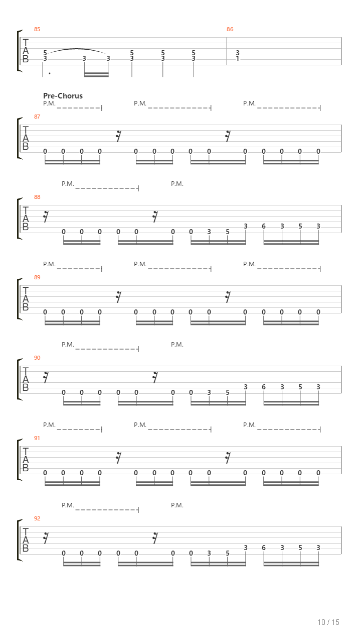 The Pulse Of The Dead吉他谱