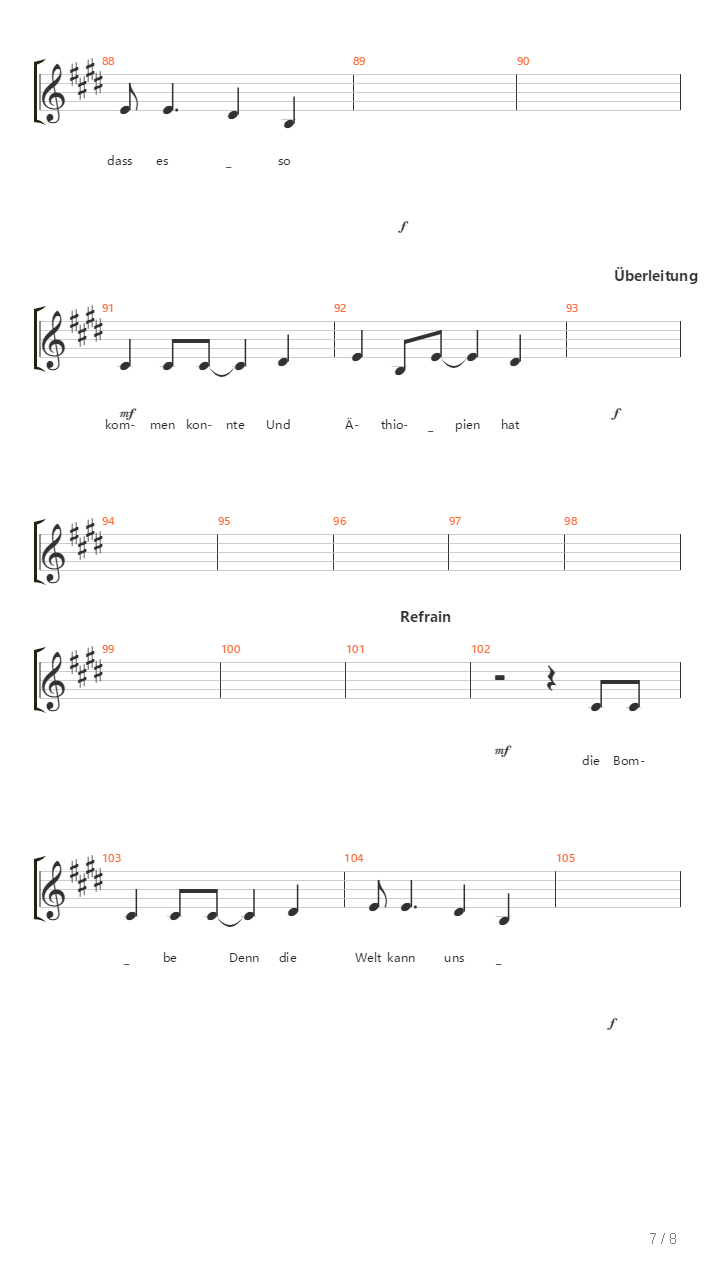 Aethiopien Die Bombe吉他谱