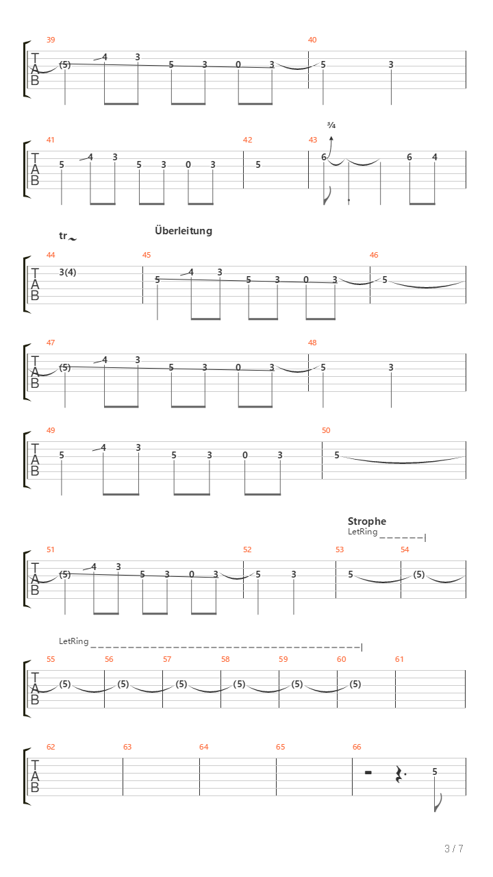 Nach Hause吉他谱