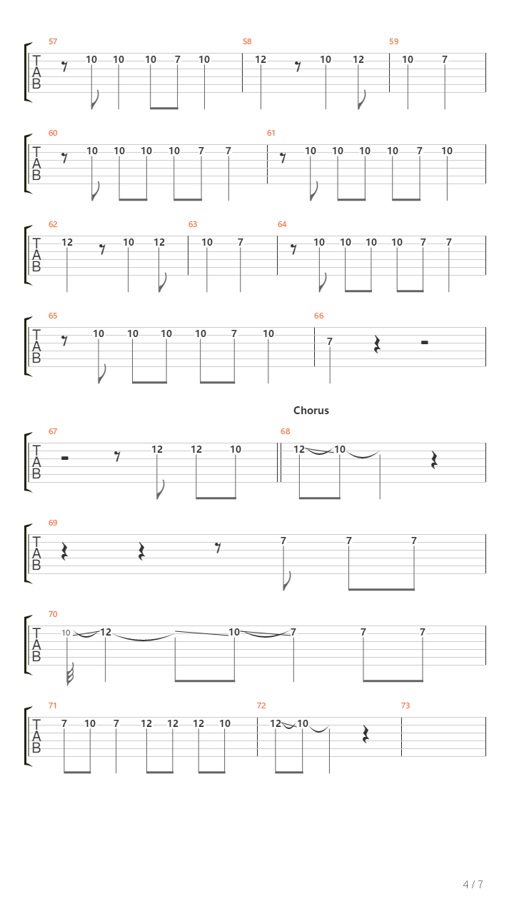 Reservoir吉他谱