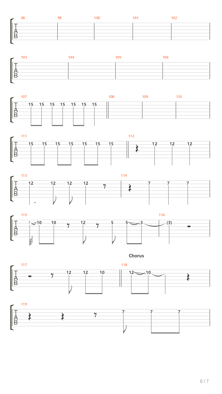 Reservoir吉他谱