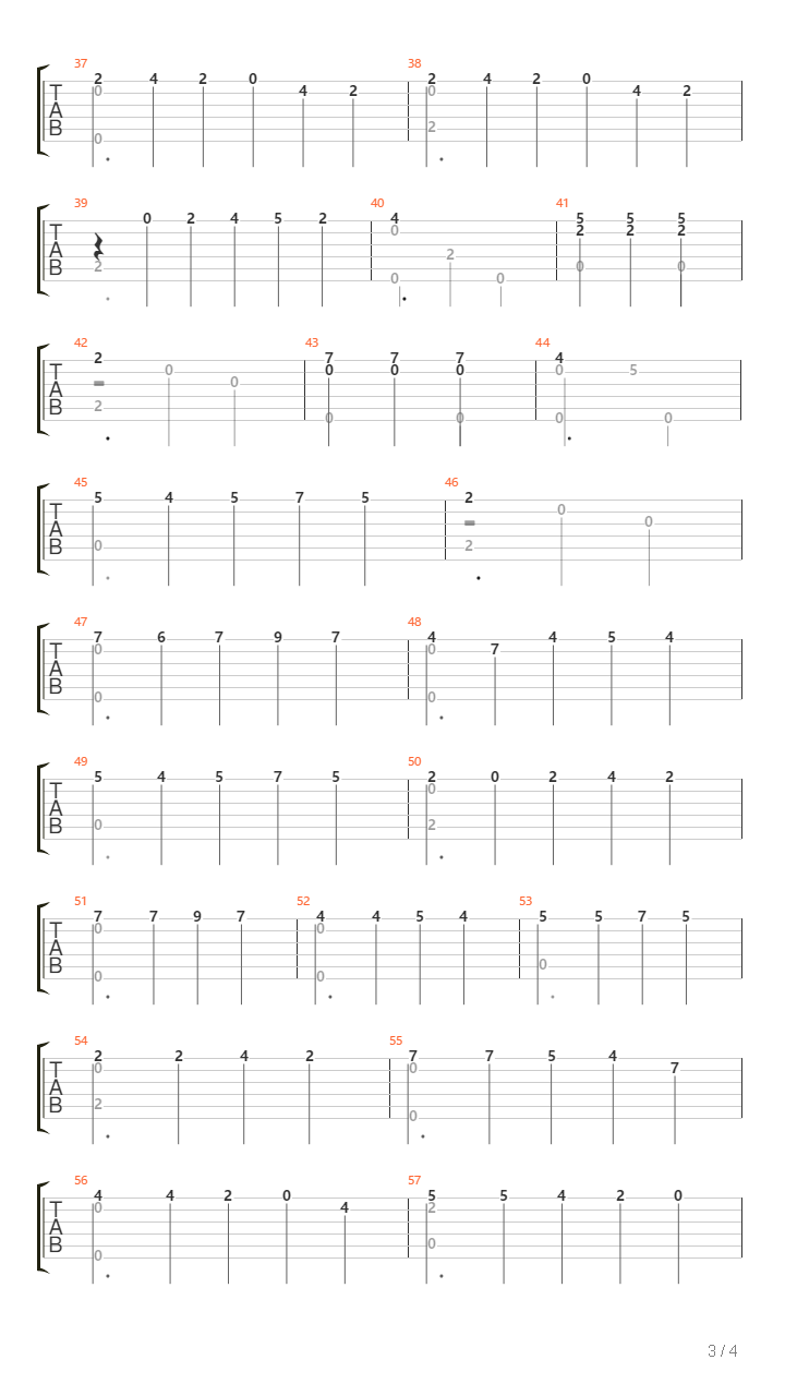 Saltarello De La Preditta吉他谱