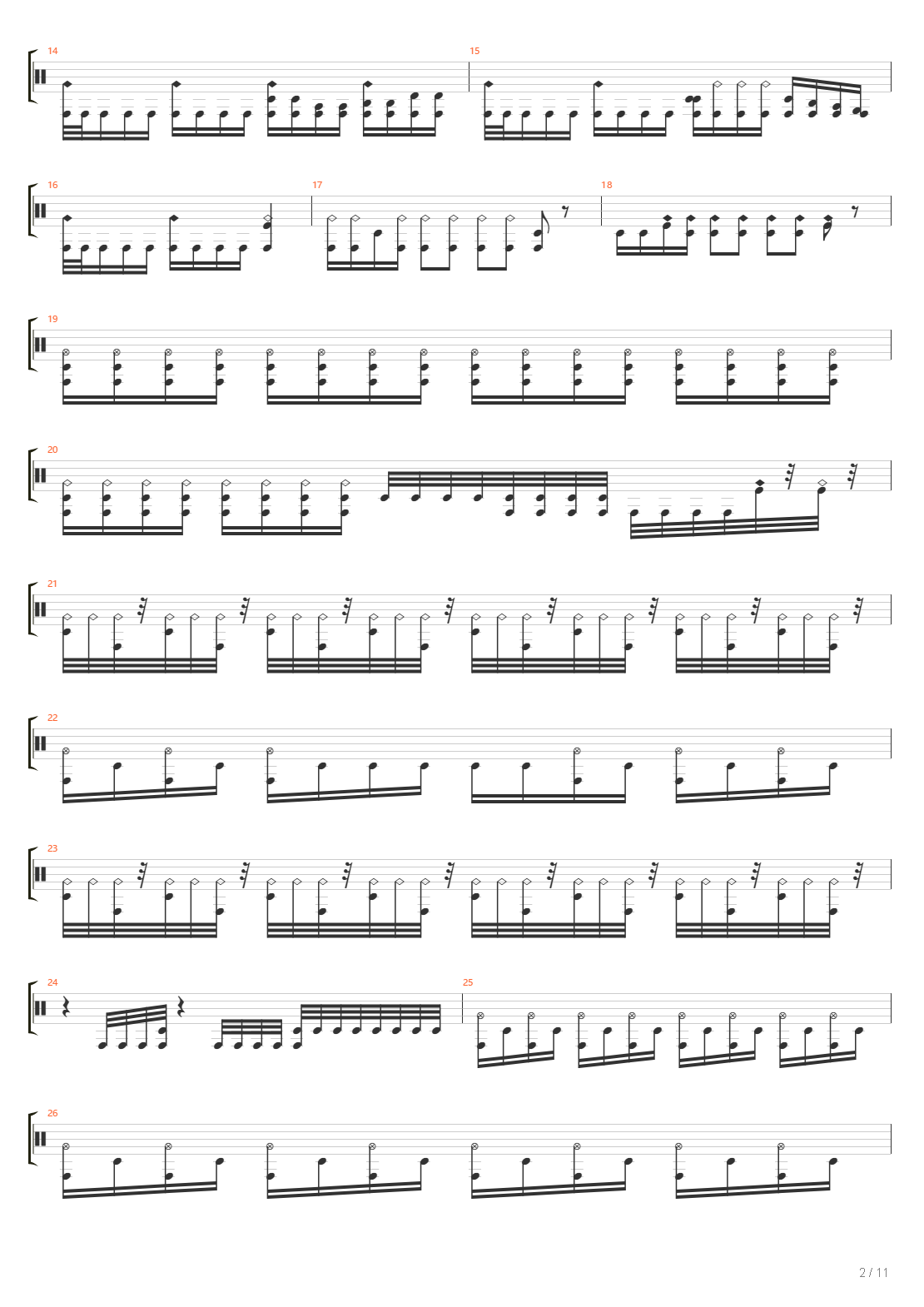 Brick Wall Vs Black Hole吉他谱