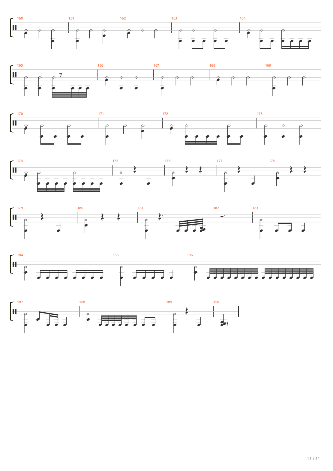 Brick Wall Vs Black Hole吉他谱