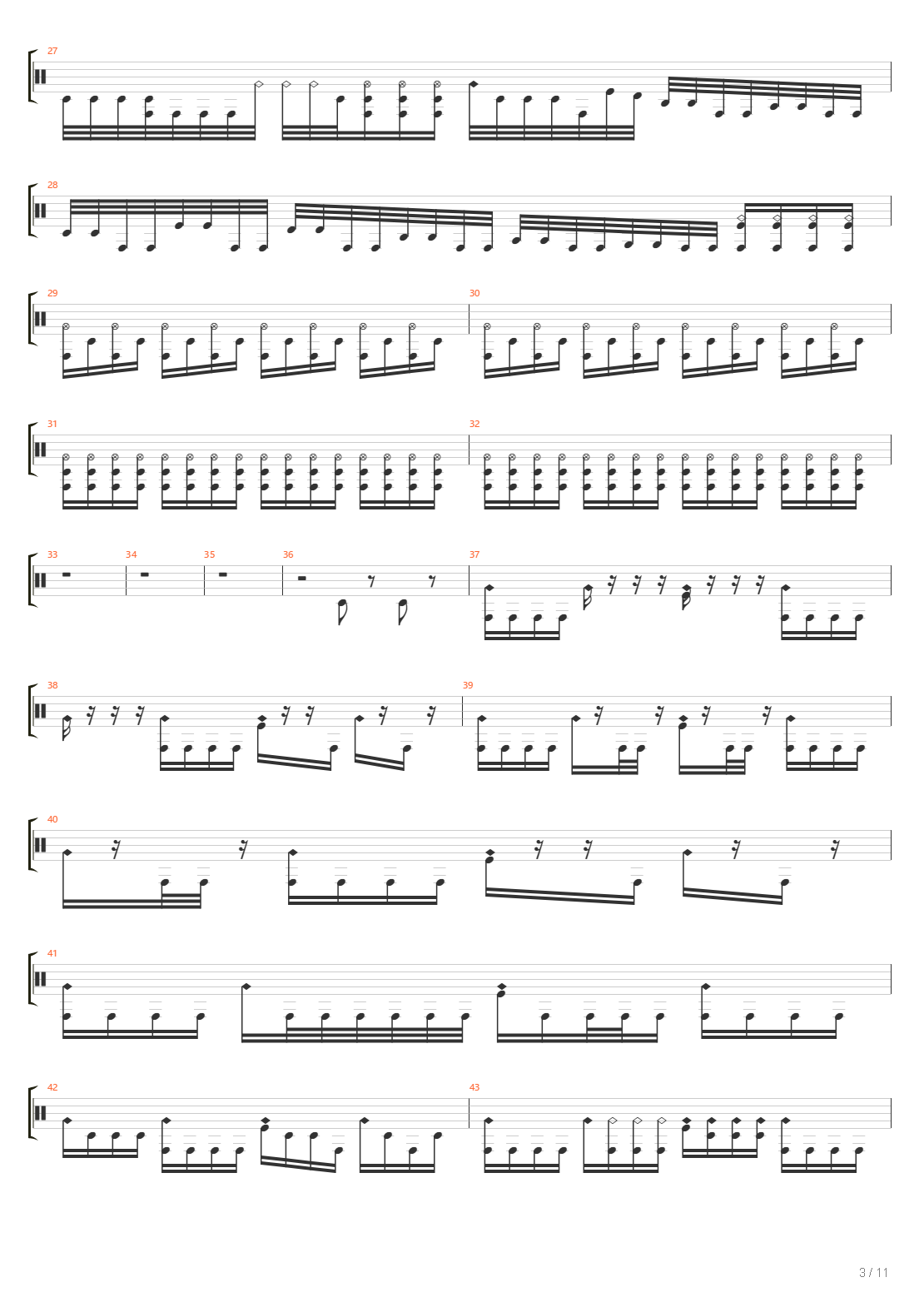 Brick Wall Vs Black Hole吉他谱