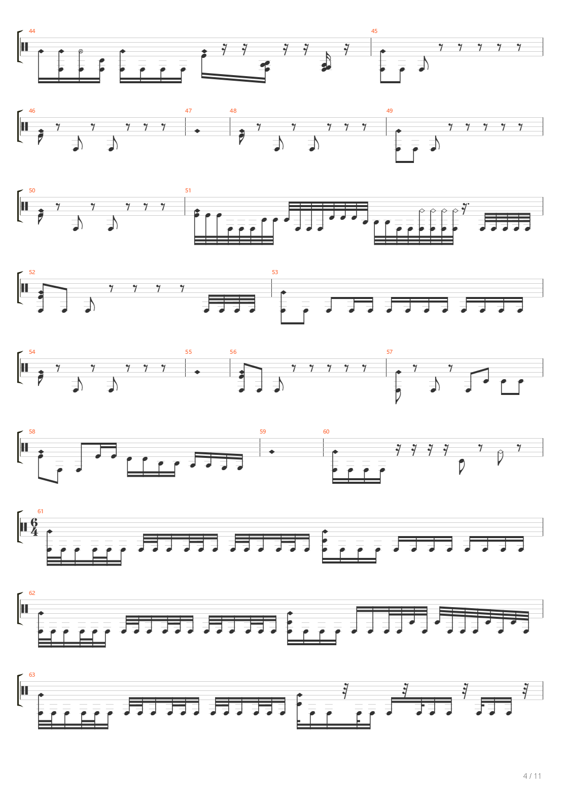 Brick Wall Vs Black Hole吉他谱