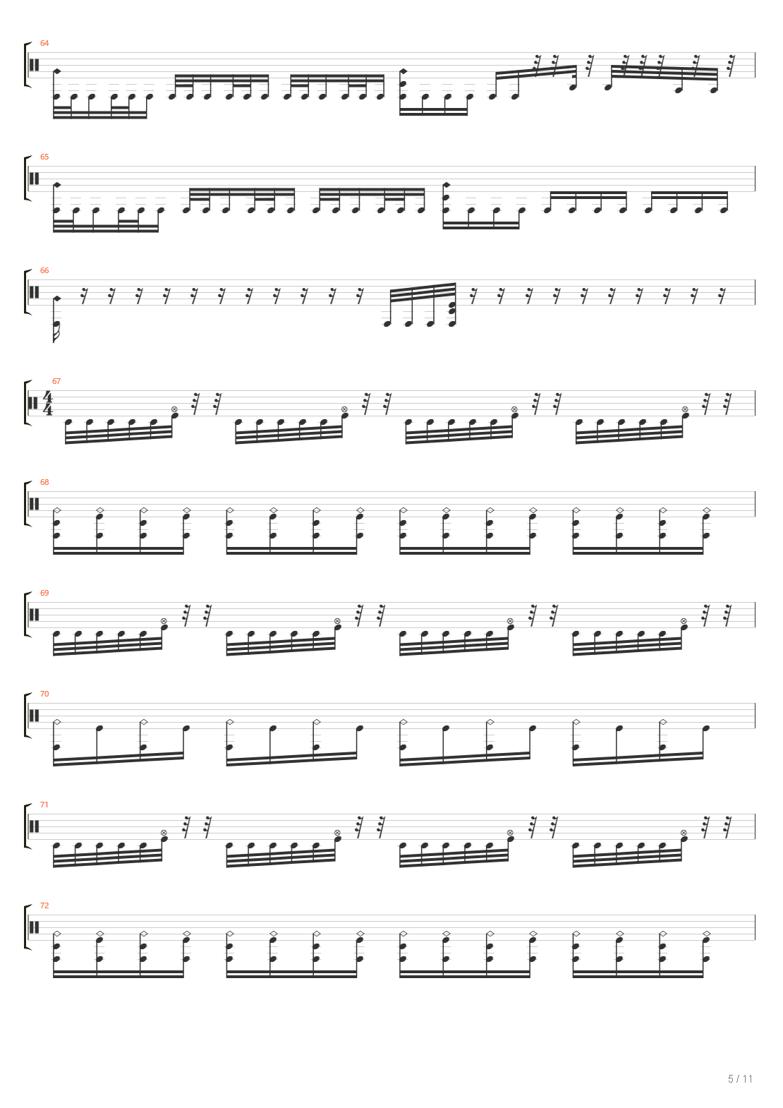 Brick Wall Vs Black Hole吉他谱