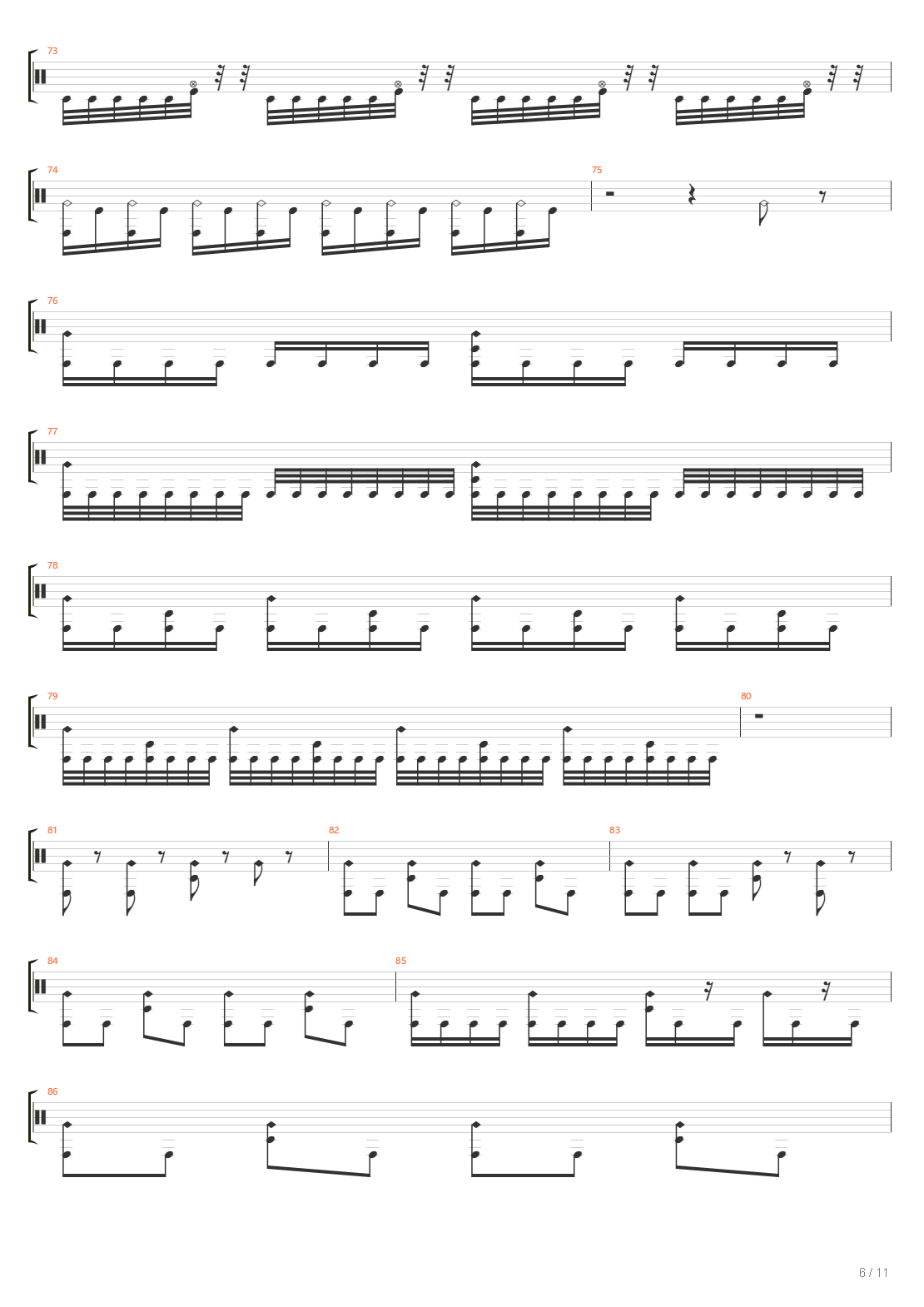 Brick Wall Vs Black Hole吉他谱