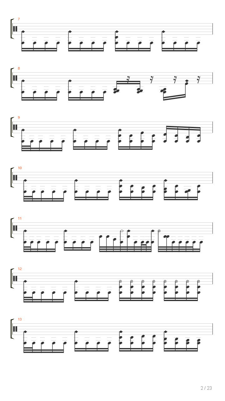 Brick Wall Vs Black Hole吉他谱