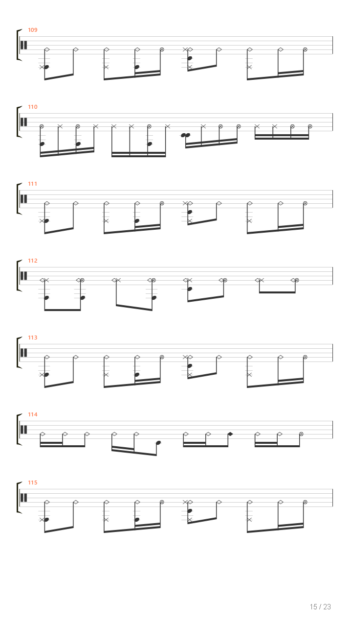 Brick Wall Vs Black Hole吉他谱