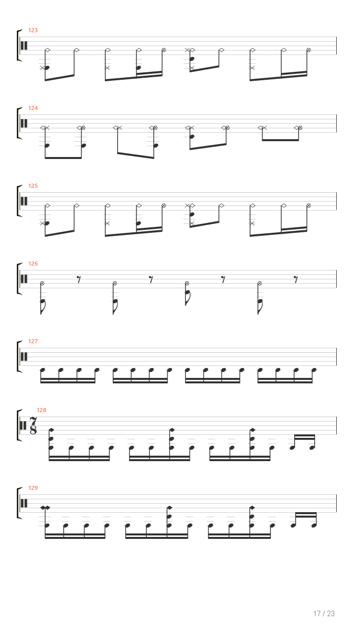 Brick Wall Vs Black Hole吉他谱