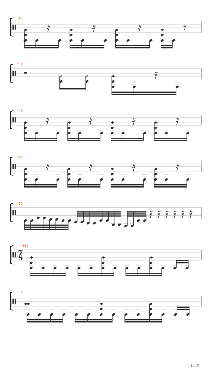 Brick Wall Vs Black Hole吉他谱