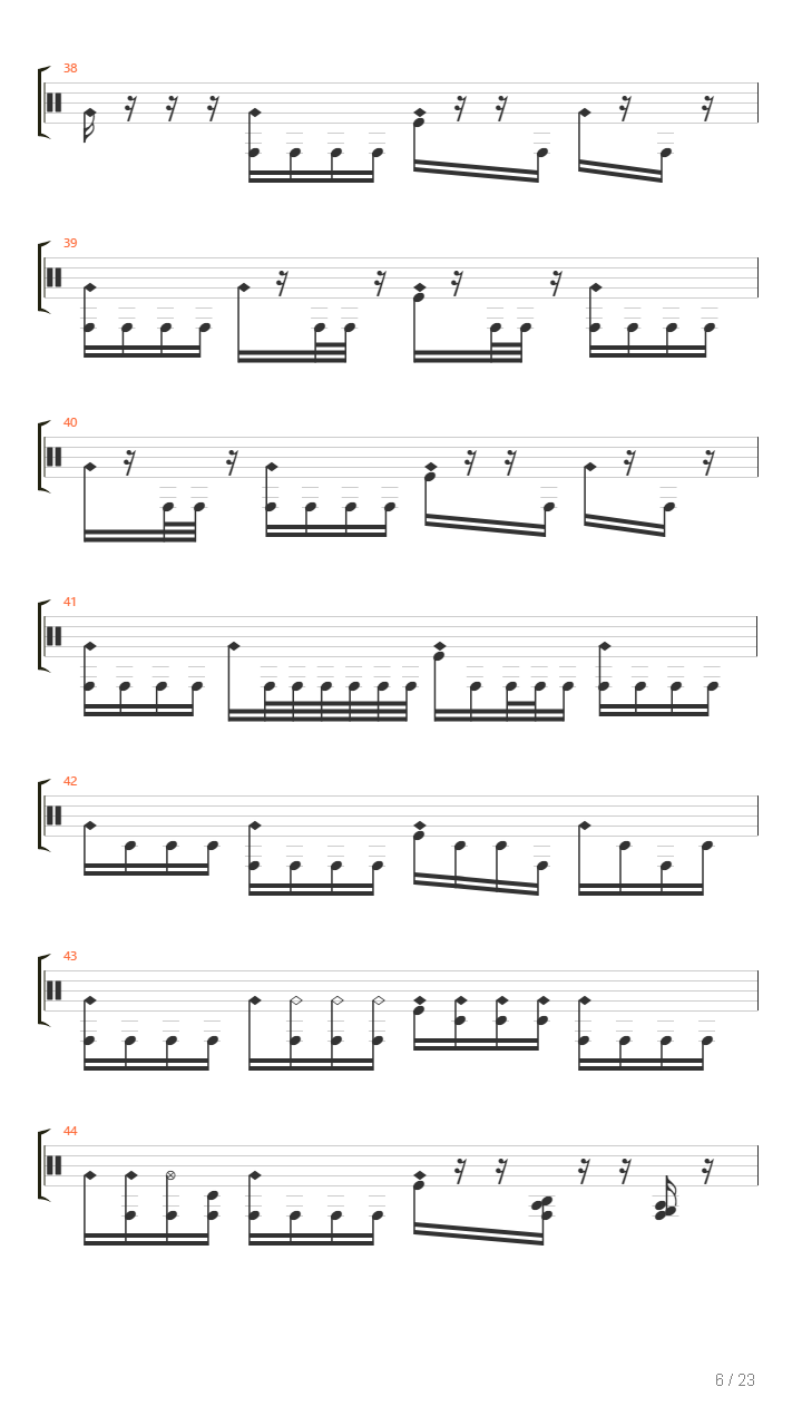 Brick Wall Vs Black Hole吉他谱