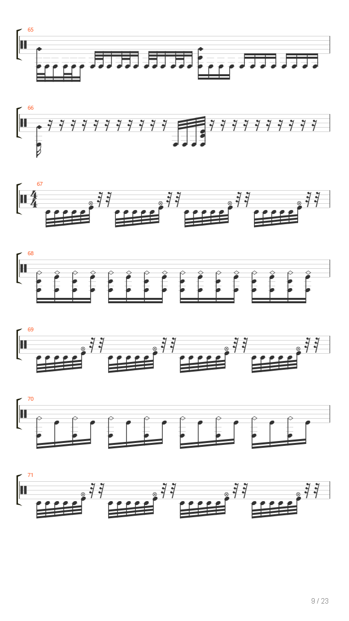 Brick Wall Vs Black Hole吉他谱