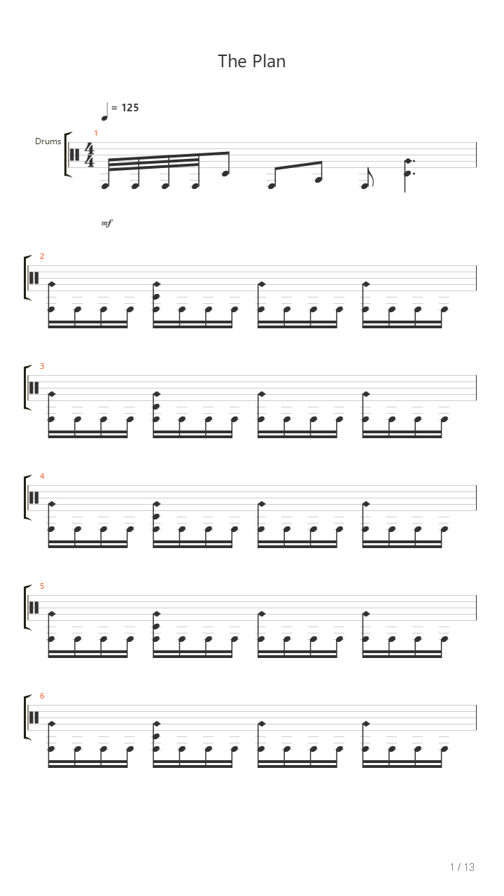 The Plan吉他谱