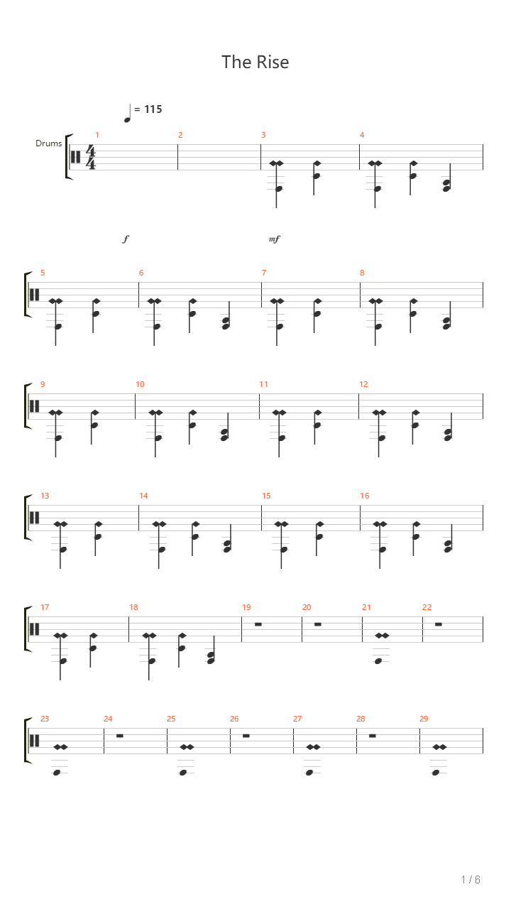 The Rise吉他谱