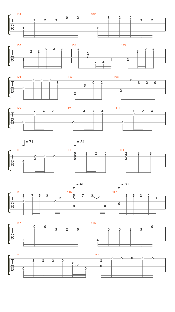 Suite D 2 Courante吉他谱