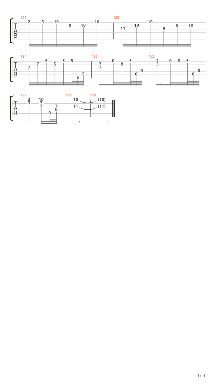 Suite D 2 Courante吉他谱