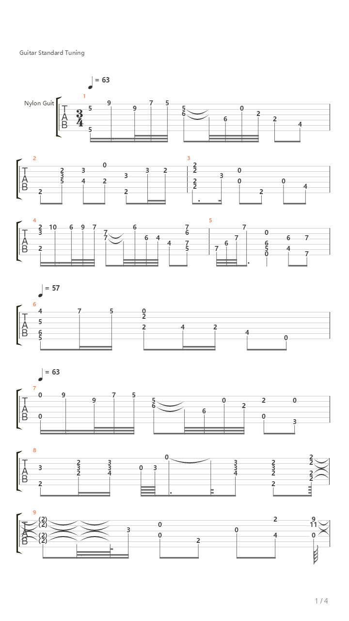 Tres Canciones Mexicanas2吉他谱