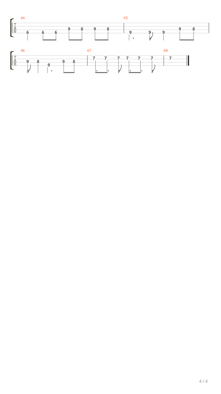 Human吉他谱