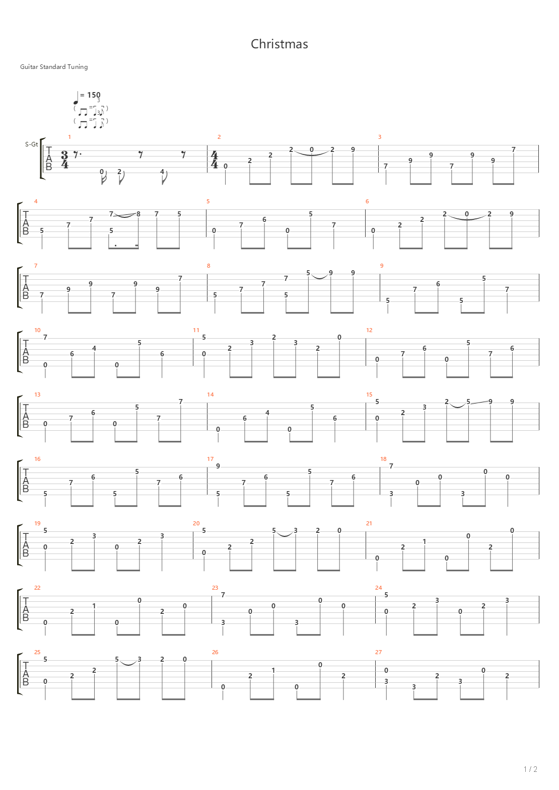 Christmas吉他谱