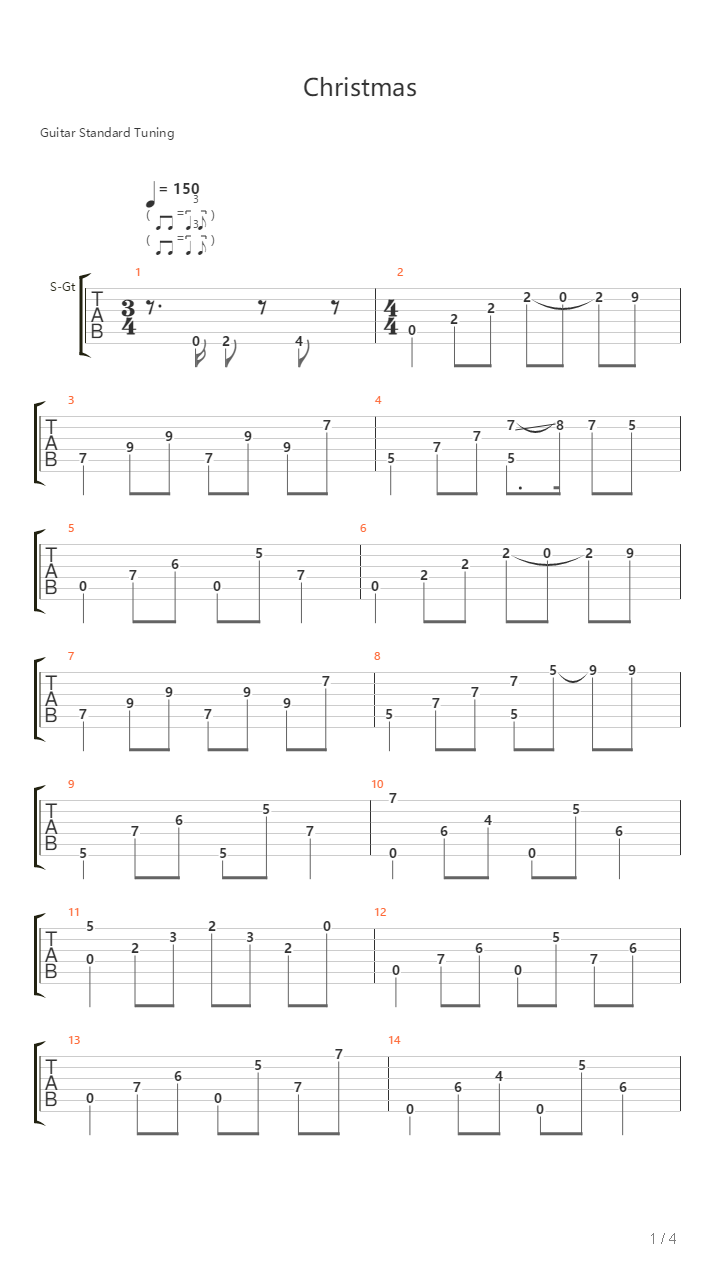 Christmas吉他谱