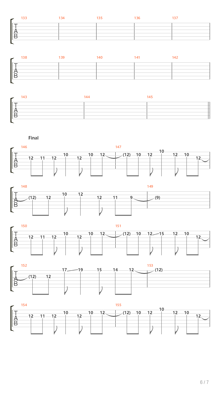 Land Of The Rising Sun吉他谱