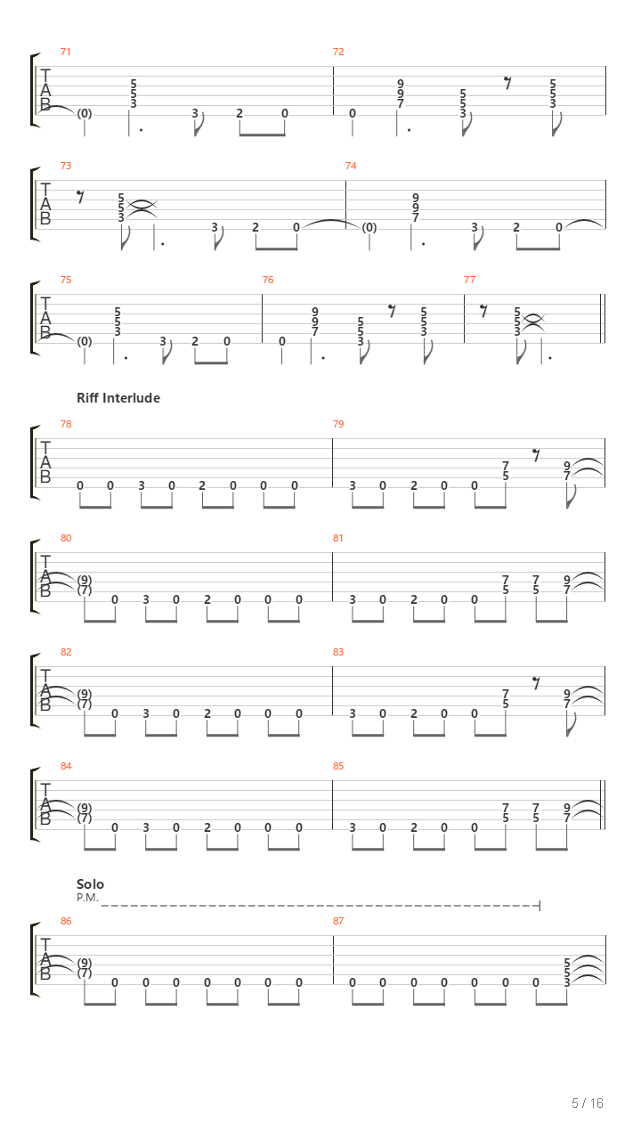 Road Racin吉他谱