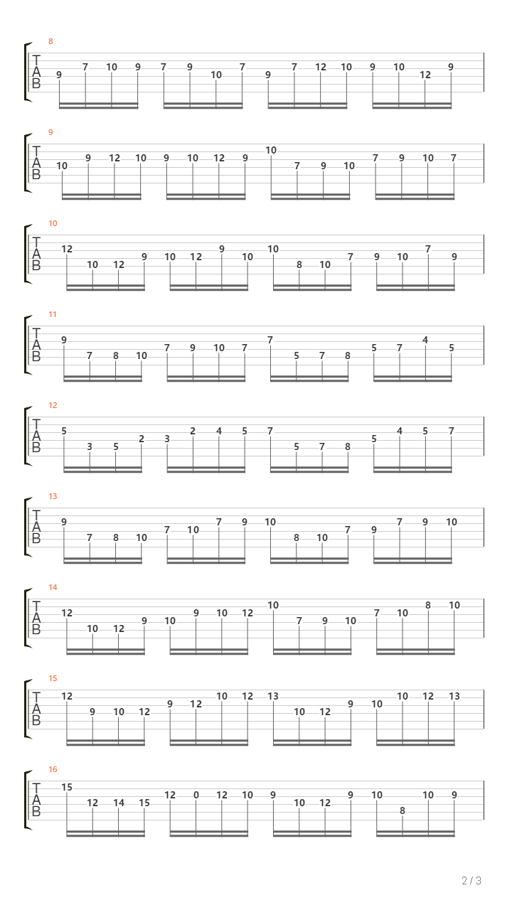 Etude 2吉他谱