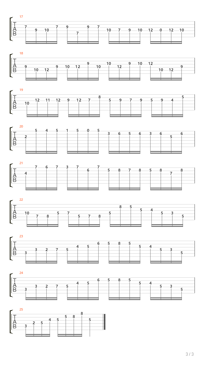 Etude 2吉他谱