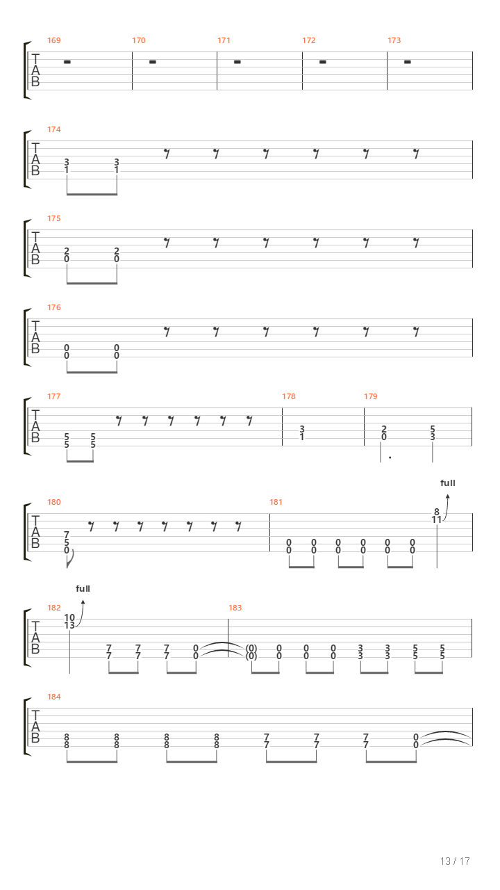 R吉他谱