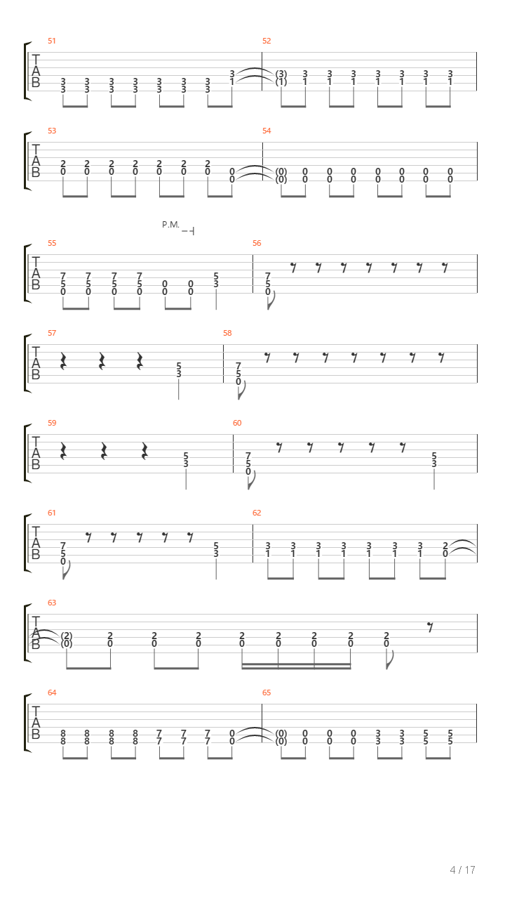 R吉他谱