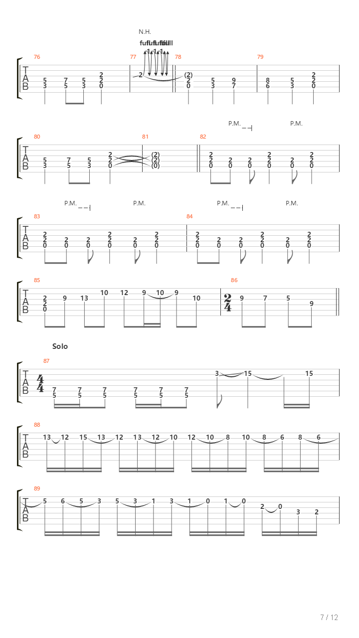 Pawana吉他谱