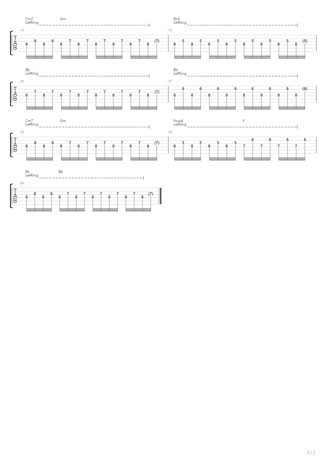 Still吉他谱