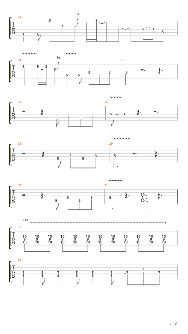 Framed吉他谱