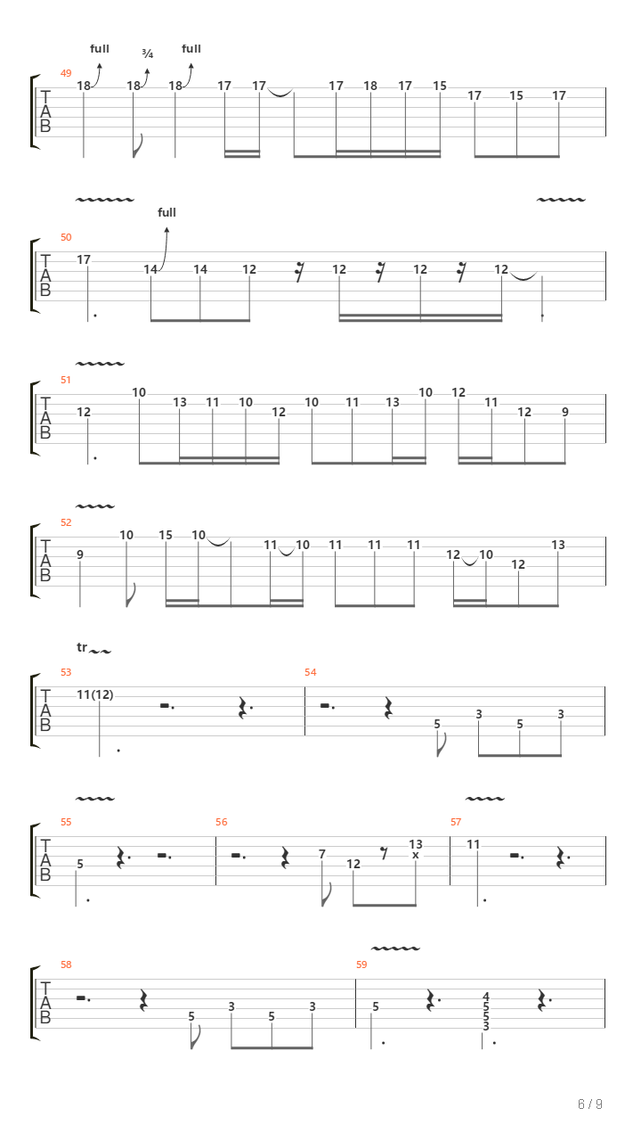 Framed吉他谱