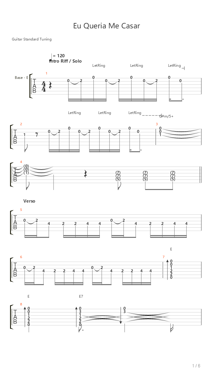 Eu Queria Me Casar - Mas Foi Assim Que Voce Quis吉他谱